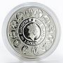 Niue 1 dollar Alfonso Mucha Signs of the Zodiac Taurus silver colored proof 2011
