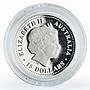 Australia 15 dollars Discover Desert Rose flower colored proof coin 2006