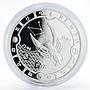 Gabon 2000 francs Zodiac Cancer proof silver coin 2014