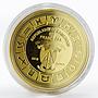 Cameroon 500 francs Zodiac Signs Scorpio colored gilded proof silver coin 2018