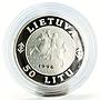 Lithuania 50 litu The Grand Duke Algirdas silver proof coin 1998