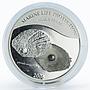 Palau 5 dollars Marine Life Black Pearl colored proof silver coin 2006