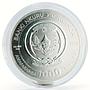 Rwanda 1000 francs Zodiac Pisces Fish silver gilded coin 2009