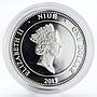 Niue set of 3 coins Magical Flowers Orchids colored proof silver coin 2012