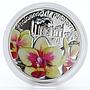 Niue set of 3 coins Magical Flowers Orchids colored proof silver coin 2012