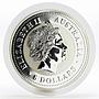 Australia 8 Dollars Year of the Rooster Lunar Series I 5 Oz Silver coin 2005