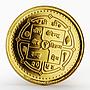 Nepal 1/20 oz Asarfi Buddha's Birth women child proof gold coin 1997