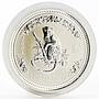 Australia 1 dollar Year of the Monkey Lunar Series I 1 Oz silver coin 2004