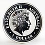 Australia 1 dollar Year of the Monkey Lunar Series I 1 Oz silver coin 2004