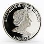 Cook Island 5 dollars Ugra Drop of Oil taiga yurt towers proof silver coin 2010