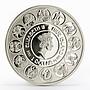 Niue 1 dollar Zodiac Pisces Alphonse Mucha silver colored proof coin 2011