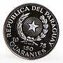 Paraguay 150 guaranies Apollo 15 Scott Worden Irwin proof silver coin 1975