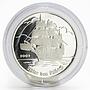 Togo 1000 francs Adler von Lubeck German sailing ship proof silver coin 2001