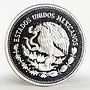 Mexico 500 pesos 75th Anniversary of 1910 Revolution proof silver coin 1985