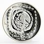 Mexico 5 pesos Statue Hombae Jaguar proof silver coin 1996