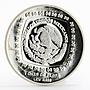Mexico 5 pesos Statue Hombae Jaguar proof silver coin 1996
