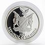 Namibia 10 dollars Great Monarchs Friedrich III gilded proof silver coin 2009