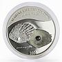 Palau 5 dollars Marine Life Black Pearl colored proof silver coin 2006