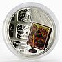 Cook Islands 5 dollars Russian Christmas silver color coin 2012