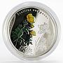 Cook Islands 5 dollars Trollius Europaeus Flower silver color coin 2012