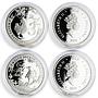 Niue 2 dollars set of 12 coins The Twelve Days of Christmas proof silver 2009