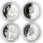 Niue 2 dollars set of 12 coins The Twelve Days of Christmas proof silver 2009