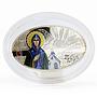 Macedonia 100 denars Angel Day Anna crystal colored proof silver coin 2015