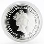 Pitcairn Island 2 dollars The White Rabbit clock colored proof silver coin 2011
