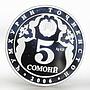 Tajikistan 5 somoni XVth Anniversary of Independence proof silver coin 2006