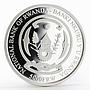 Rwanda 5000 francs 50 Years Central Banking colored proof silver coin 2014