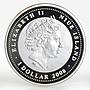 Niue 1 dollar Year of the Ox Little Ox Lunar silver color coin 2009