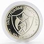 Fujairah 10 riyals Apollo XI Moon Landing Program proof silver coin 1970