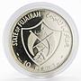 Fujairah 10 riyals Apollo XI Moon Landing Program proof silver coin 1970