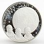 Fujairah 10 riyals Apollo XI Moon Landing Program proof silver coin 1970