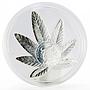 Benin 100 francs Cannabis Sativa colored silver coin 2011