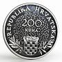 Croatia 200 Kuna 5th Anniversary of Independence proof silver coin 1995