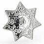 Niue 2 dollars Christmas Star unique shape silver proof coin 2012