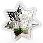 Niue 2 dollars Christmas Star unique shape silver proof coin 2012