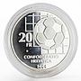 Switzerland 20 Francs FIFA centennial Football proof silver coin 2004