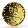 Germany 100 euro Hansestadt Lubeck UNESCO World Heritage City gold coin 2007