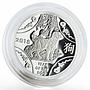 Australia 1 dollar Lunar Series Year of the Dog proof silver coin 2018