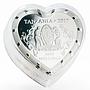 Tanzania 1000 shillings Love is Precious proof silver coin 2017