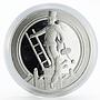 Latvia 1 lats Lucky Coin proof silver coin 2008