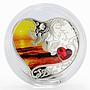 Niue 1 dollar Sea of Love colored proof silver coin 2017