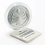 Turkmenistan 500 manat Family tree 65 anniversary of President silver coin 2005