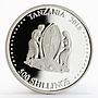 Tanzania 500 shillings Year of the Dog hologram silver coin 2018