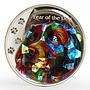 Tanzania 500 shillings Year of the Dog hologram silver coin 2018