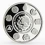 Mexico 5 Pesos Juego de pelota Olympics proof silver coin 2008