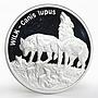 Poland 20 zlotych World Animals series Wolf proof silver coin 1999