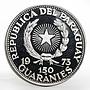 Paraguay 150 guaranies Mixteca Culture Animal Sculpure proof silver coin 1973